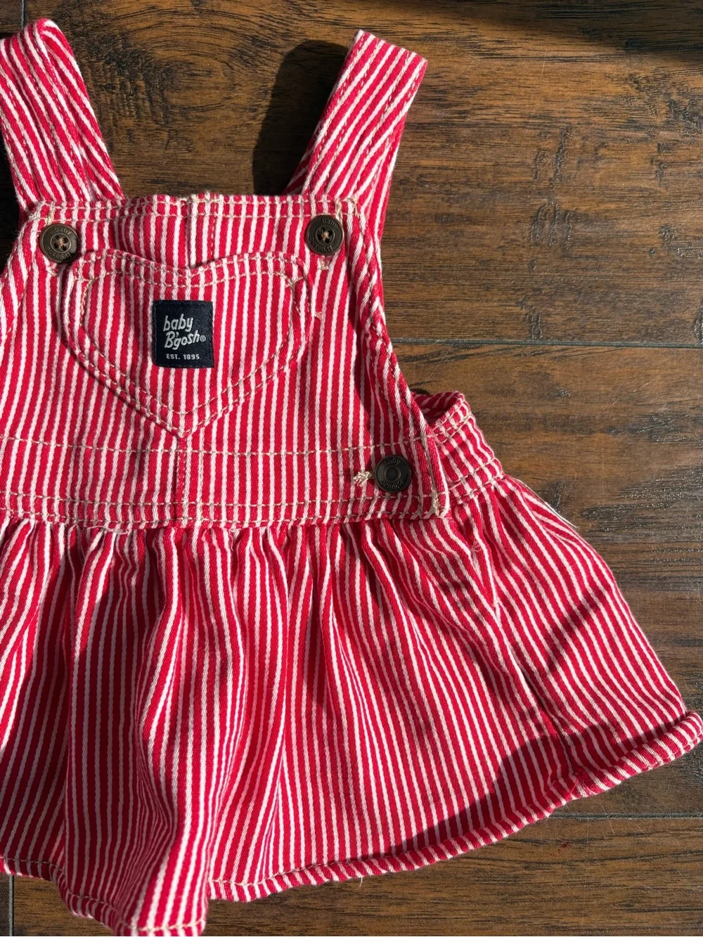 Baby B’gosh Red Stripe Jumper Dress 3M